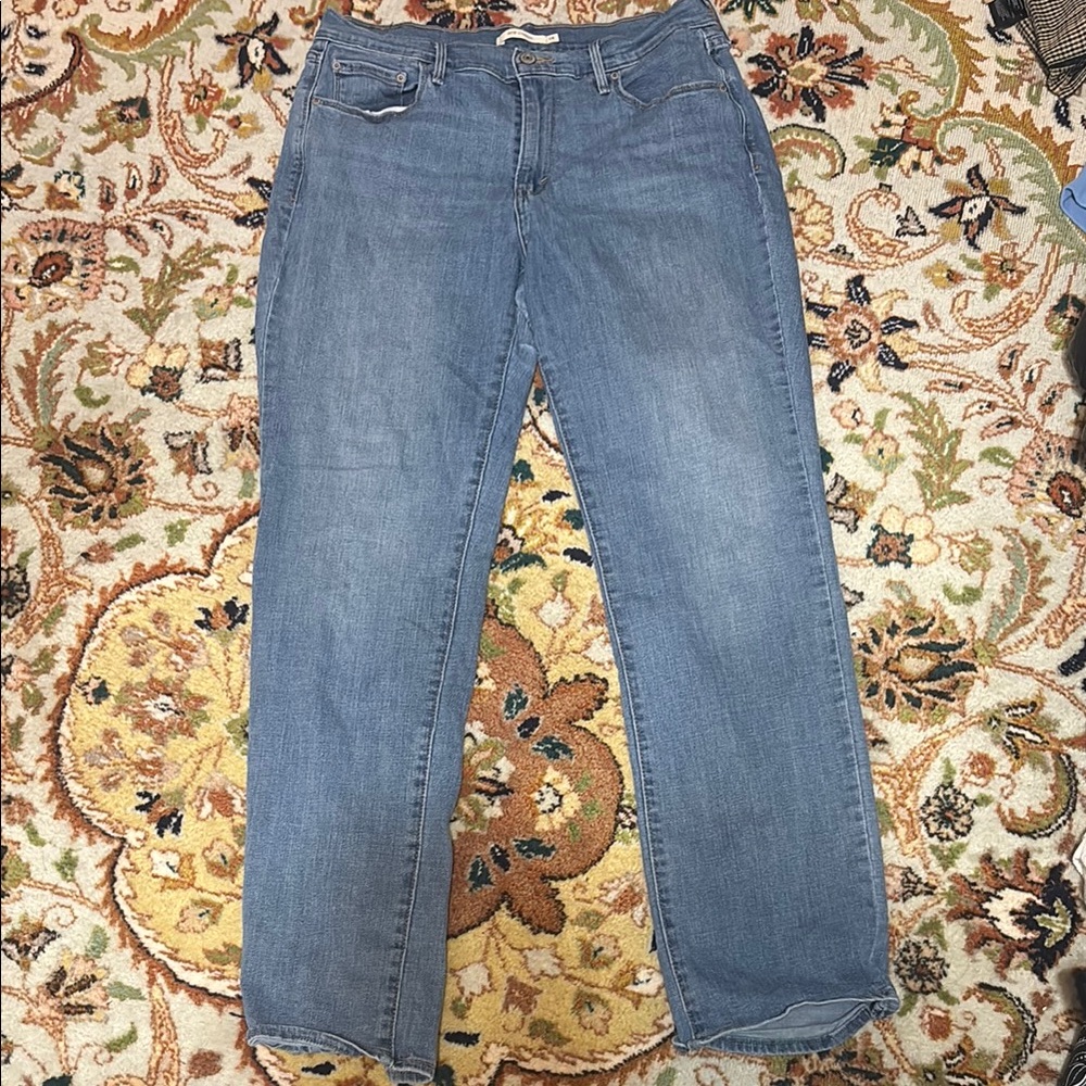 Levi's Blue Straight Leg Jeans Classic Style